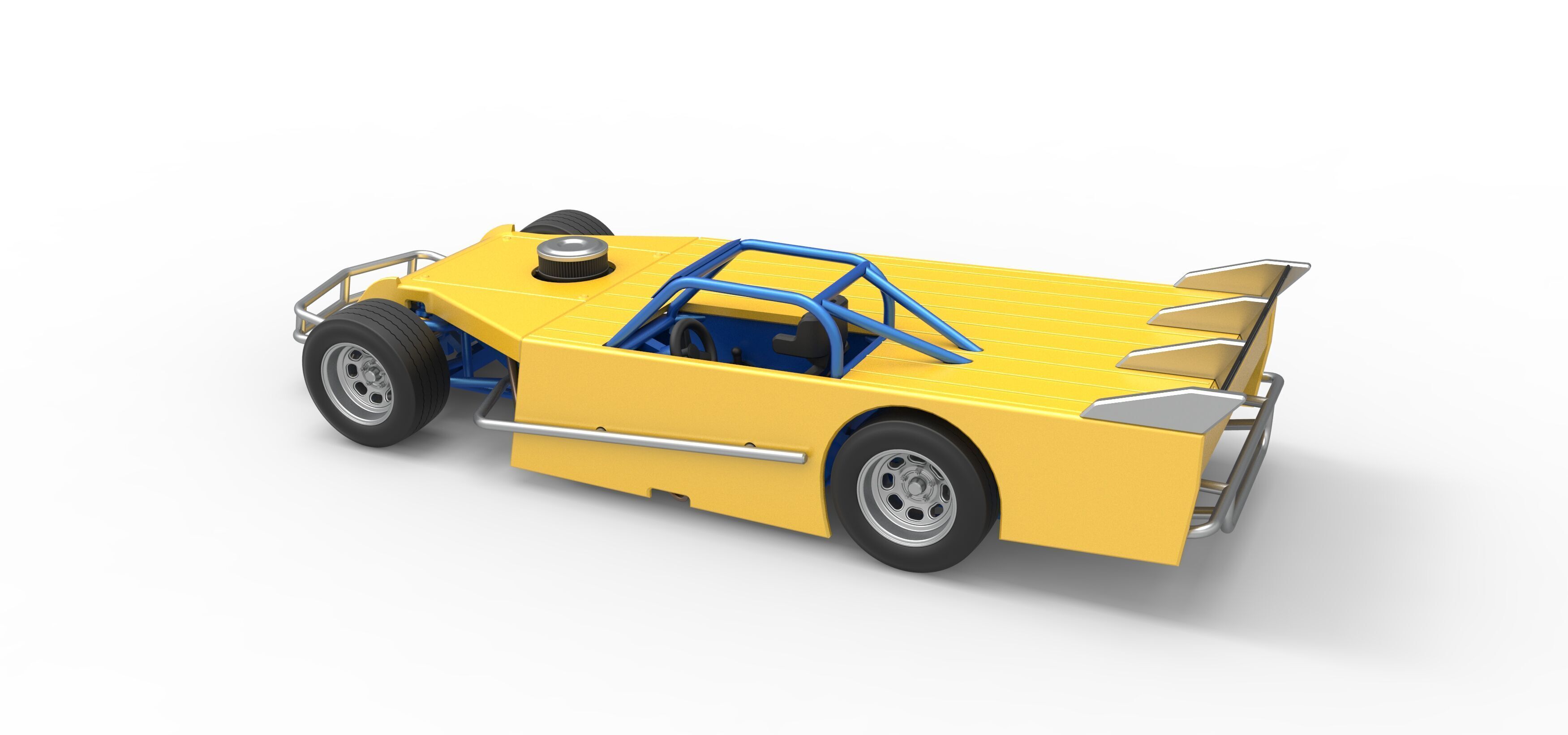 Asphalt Modified stock car Version 5 Scale 1 to 25 3D print model_12