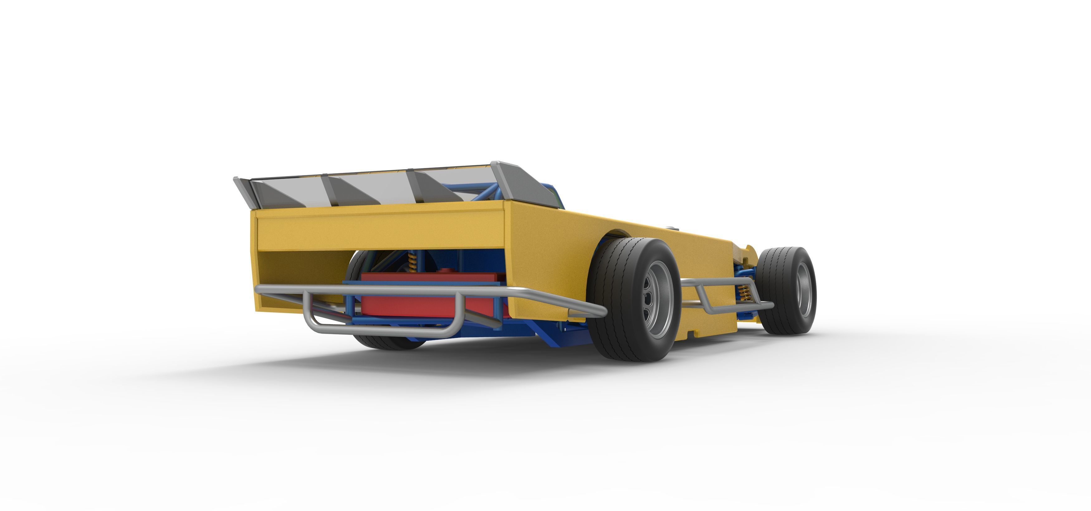 Asphalt Modified stock car Version 5 Scale 1 to 25 3D print model_19