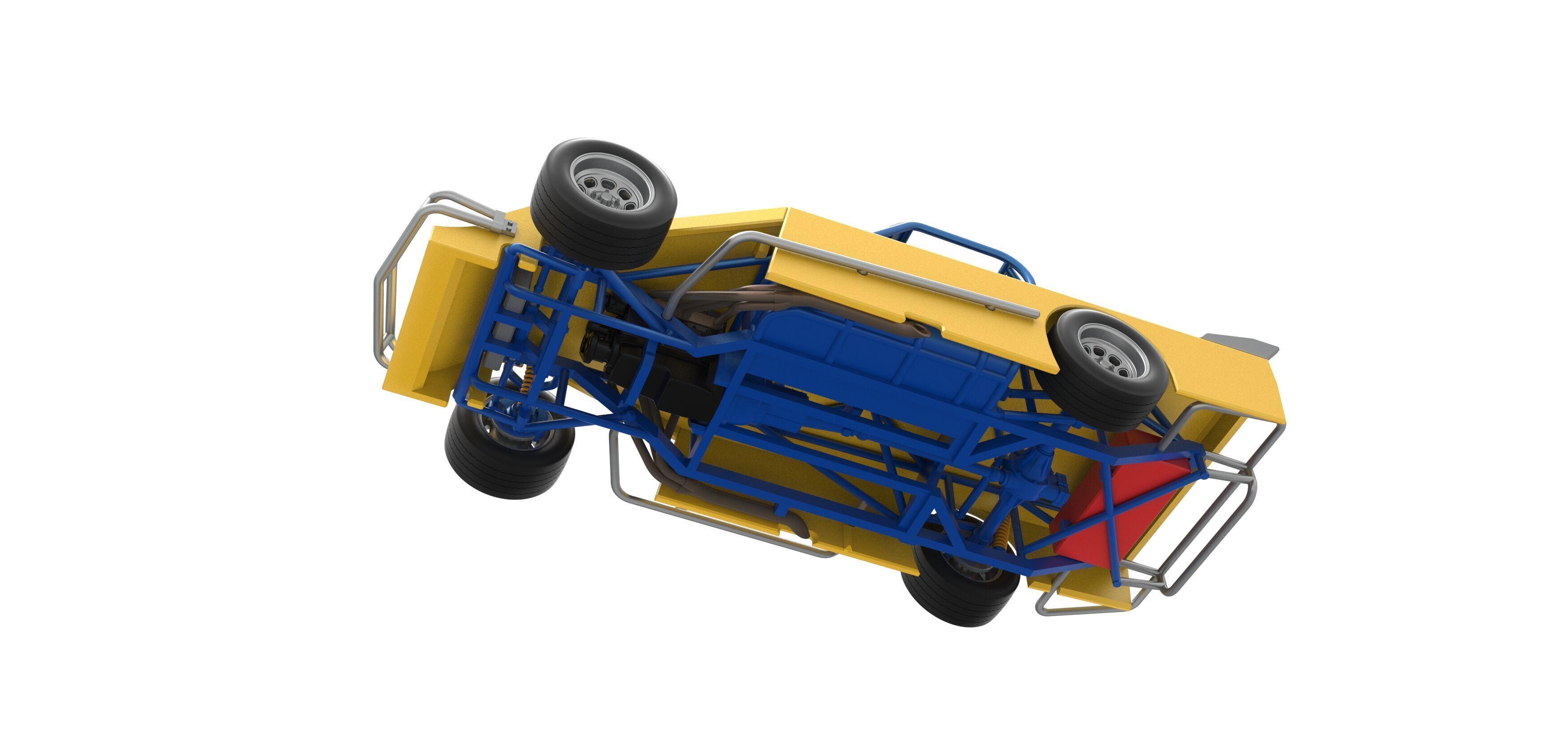 Asphalt Modified stock car Version 5 Scale 1 to 25 3D print model_3