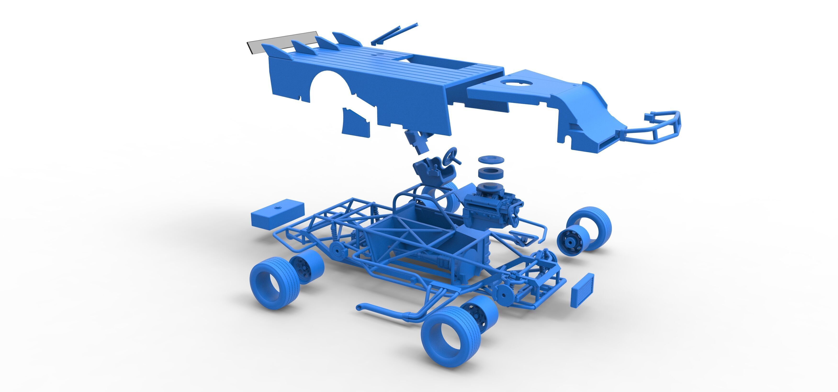 Asphalt Modified stock car Version 5 Scale 1 to 25 3D print model_68