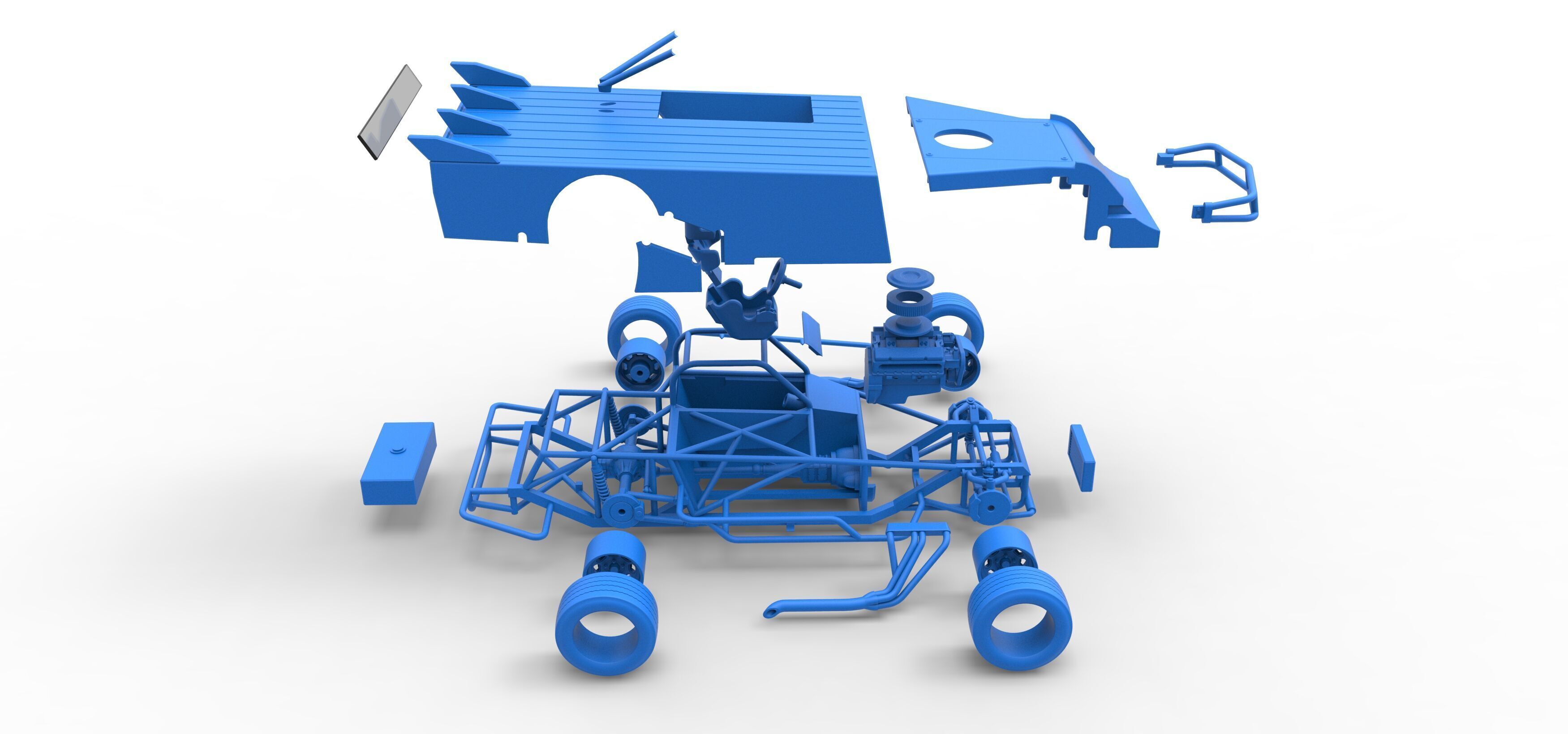 Asphalt Modified stock car Version 5 Scale 1 to 25 3D print model_67