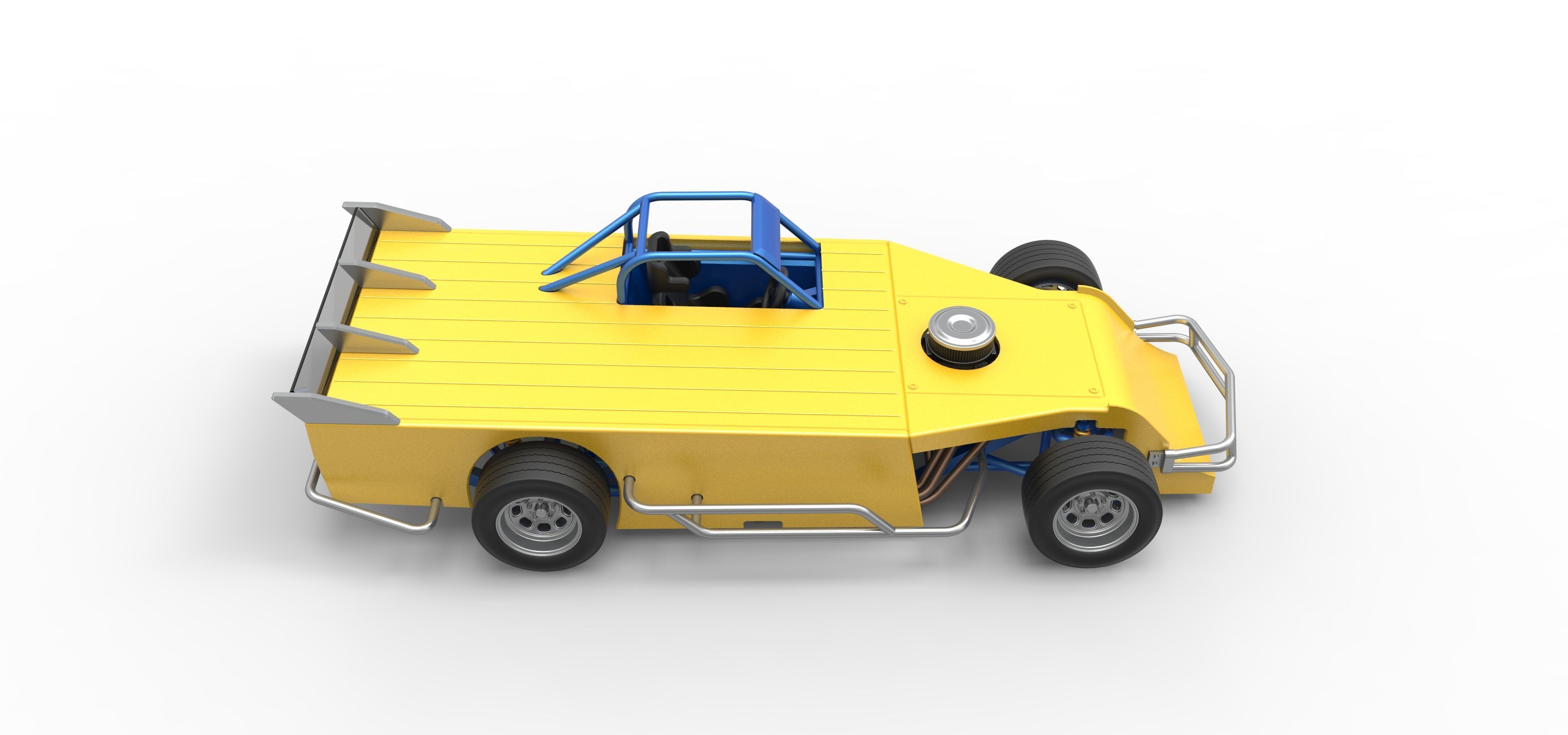 Asphalt Modified stock car Version 5 Scale 1 to 25 3D print model_23