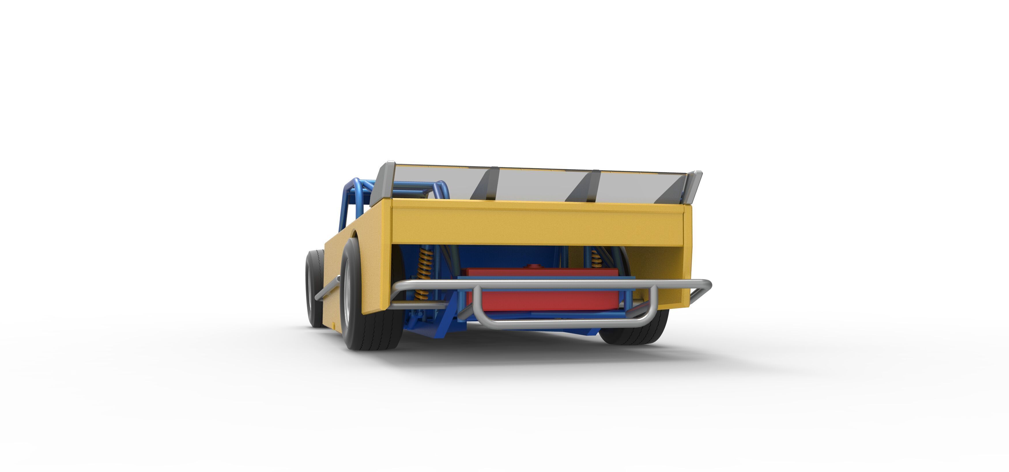 Asphalt Modified stock car Version 5 Scale 1 to 25 3D print model_15