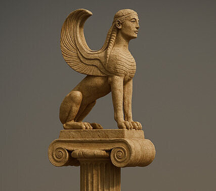 Naxian Sphynx  3D print model