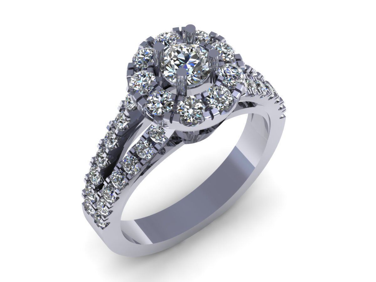 Engagement Dimond Ring Model for Making 3D model  3D print model_2