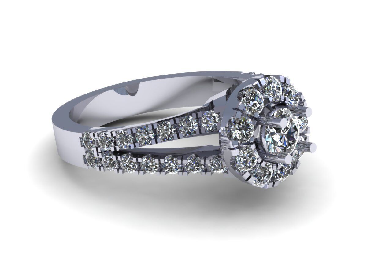 Engagement Dimond Ring Model for Making 3D model  3D print model_3