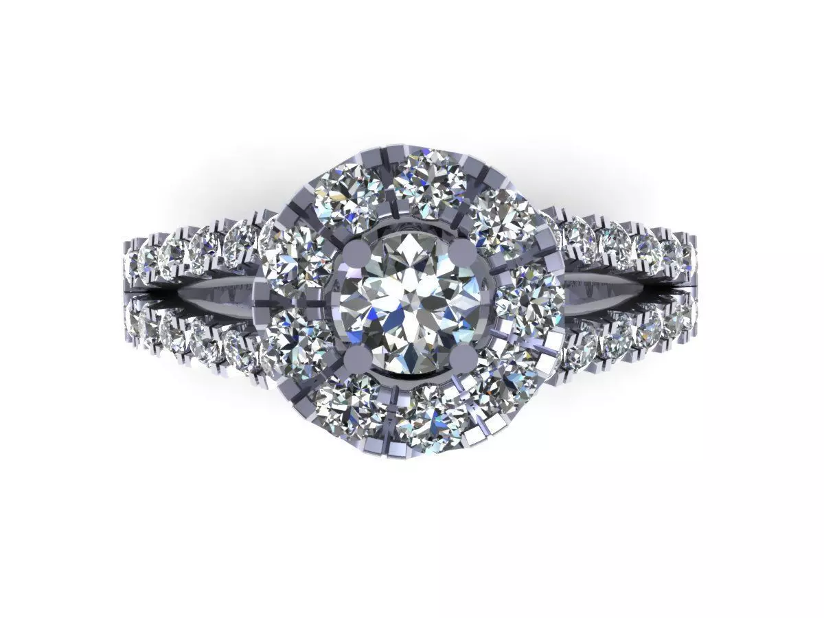 Engagement Dimond Ring Model for Making 3D model  3D print model_0