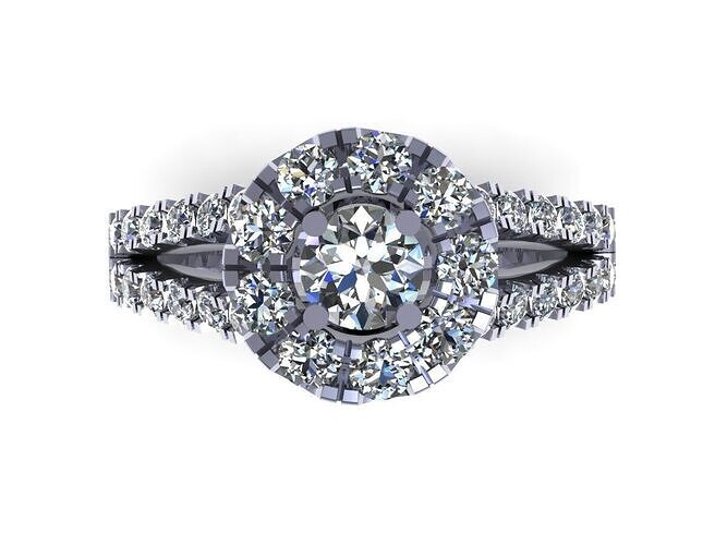 Engagement Dimond Ring Model for Making 3D model  3D print model