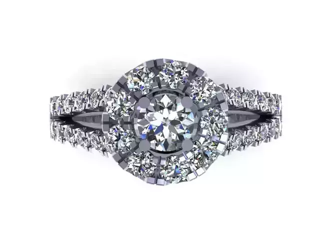 Engagement Dimond Ring Model for Making 3D model 