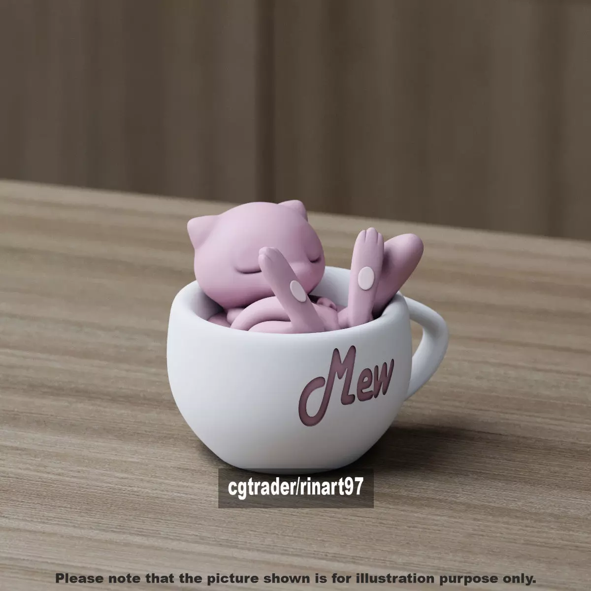 mew chill cup 3D print model_0