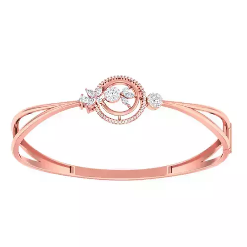 Diamond light gold bracelet