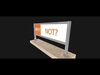 Metal and Concrete Signboard WHY NOT Low-poly 3D model_1