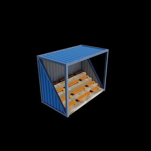 Container stand 3D model