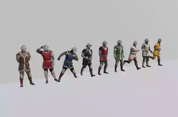 Medieval Soldier Pack 3D model