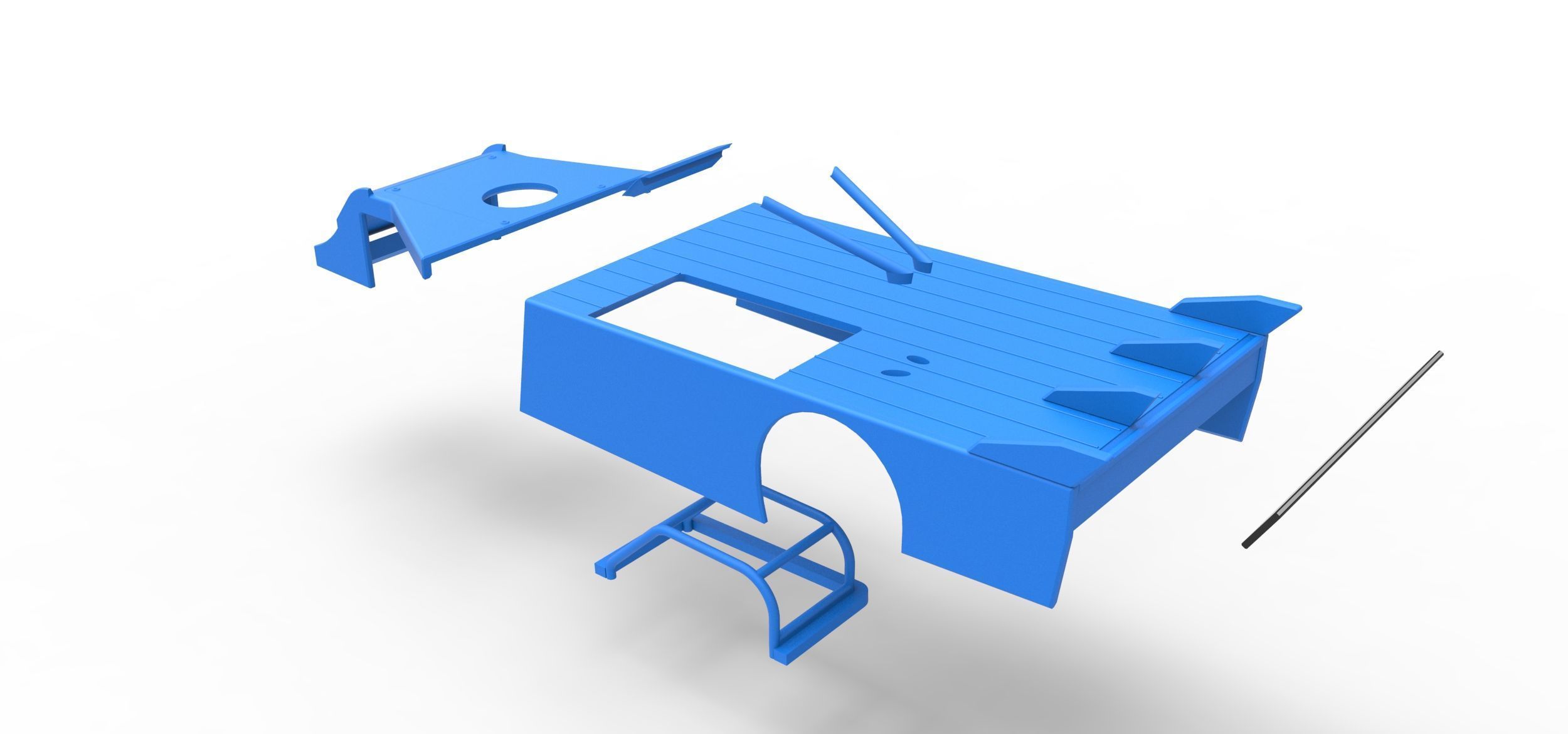 Shell of Asphalt Modified stock car V4 Scale 1 to 25 3D print model_23