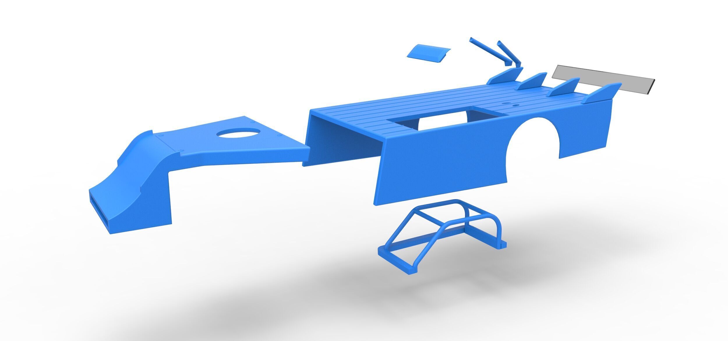 Shell of Asphalt Modified stock car V4 Scale 1 to 25 3D print model_17