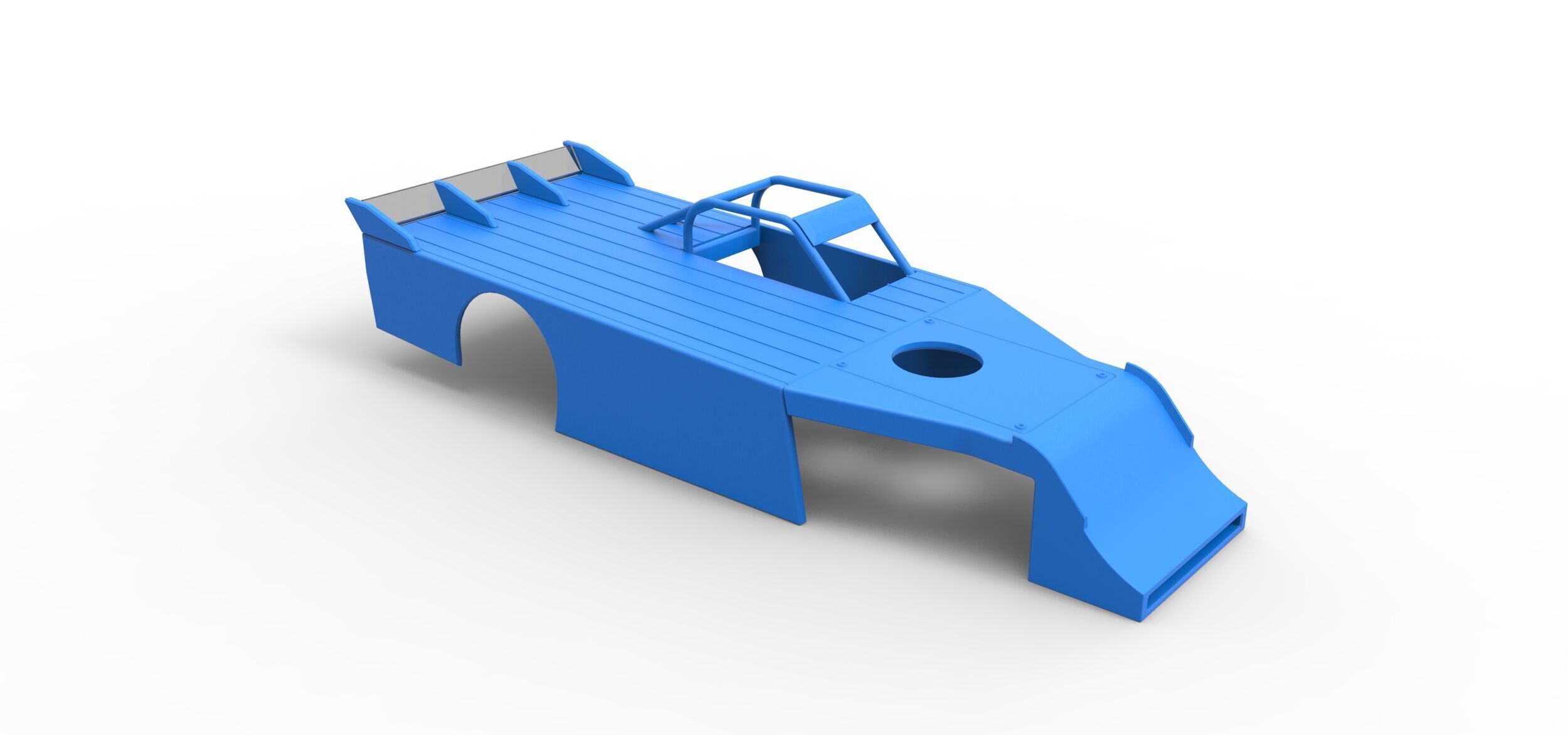 Shell of Asphalt Modified stock car V4 Scale 1 to 25 3D print model_16