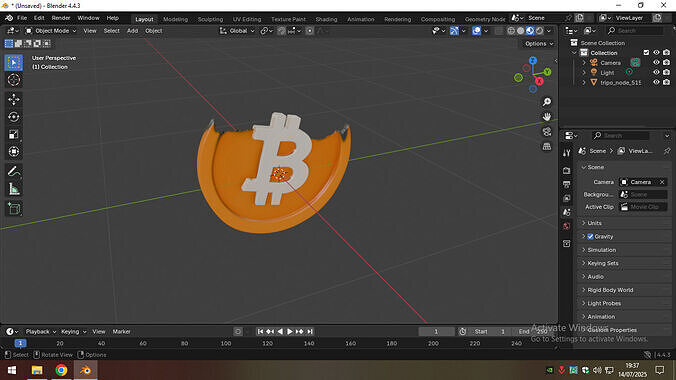 BITCOIN CRASH MODEL 3D model