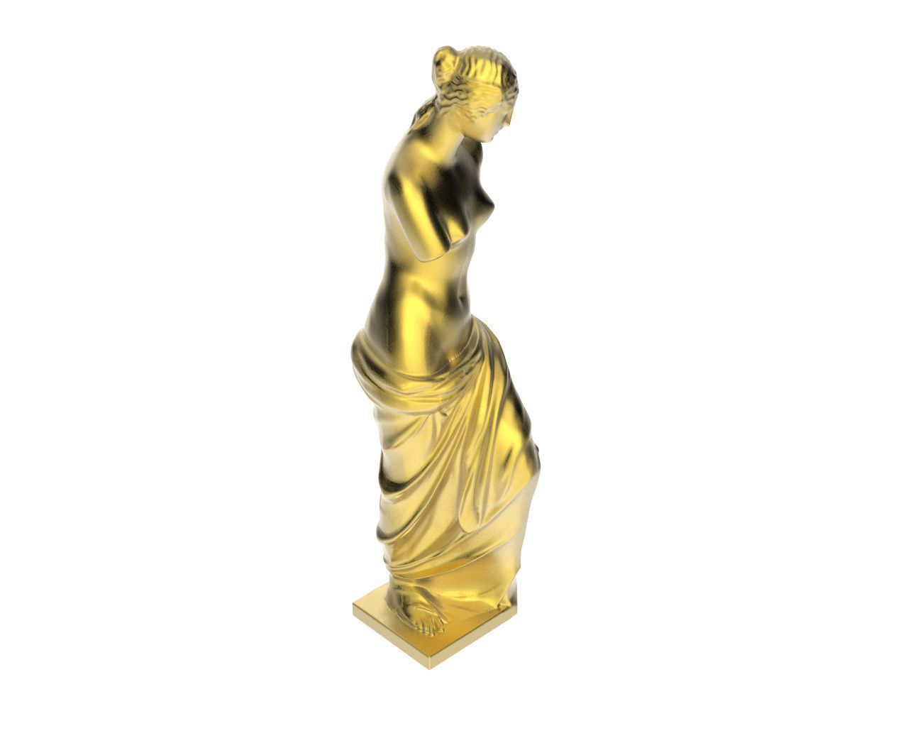 Scanned Venus de Milo Statue 3D print model_3