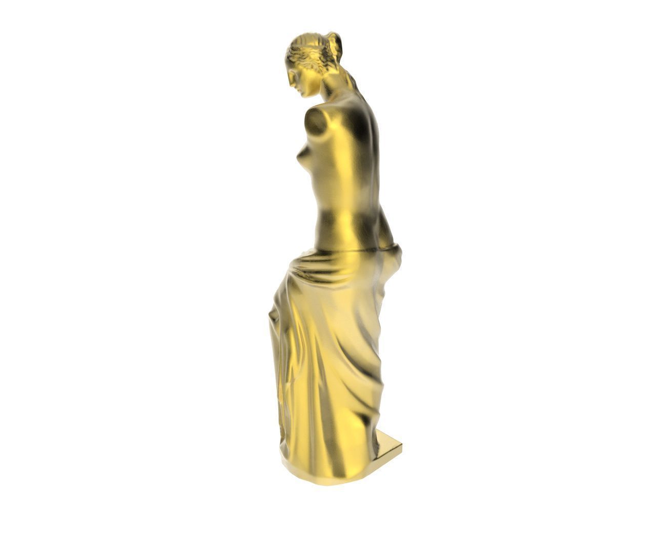 Scanned Venus de Milo Statue 3D print model_5