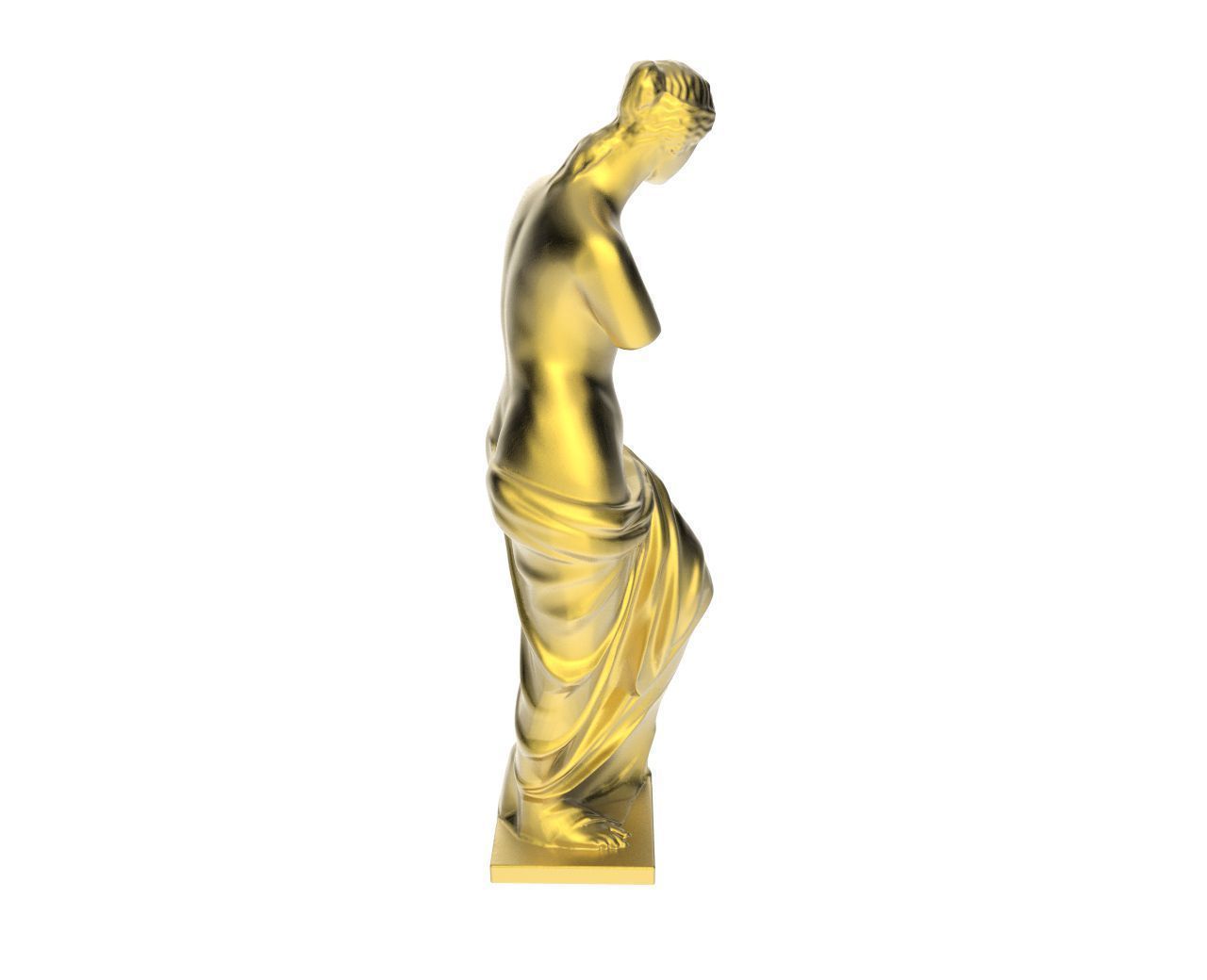 Scanned Venus de Milo Statue 3D print model_2