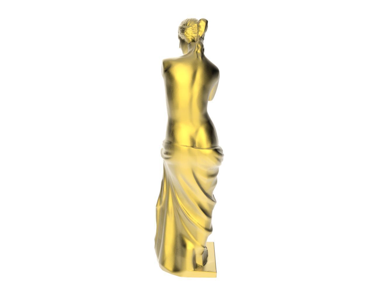 Scanned Venus de Milo Statue 3D print model_6
