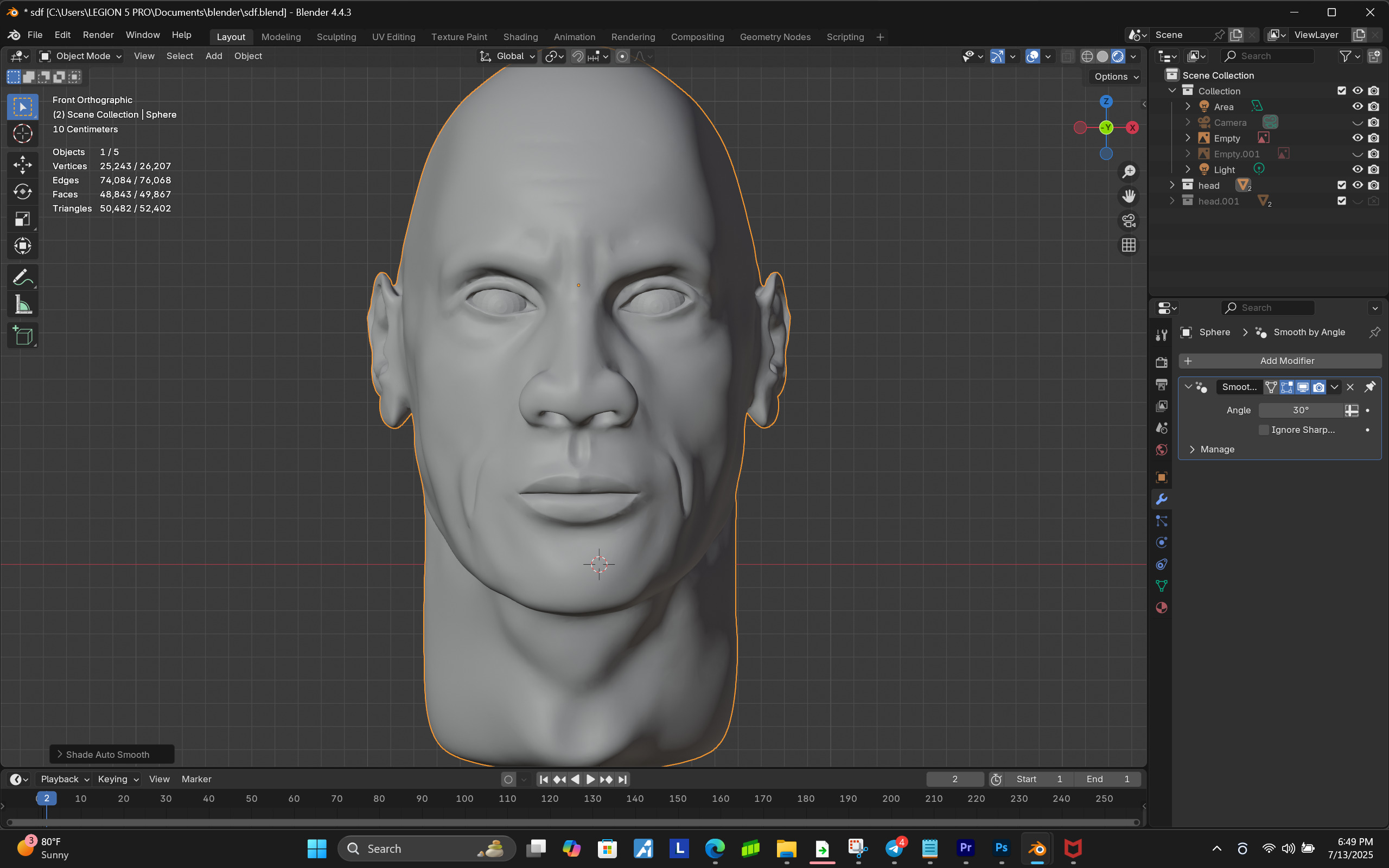 Dwayne johnson 3D model_2