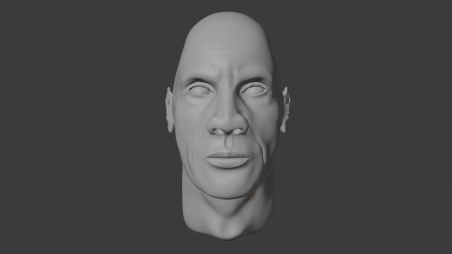 Dwayne johnson 3D model_0
