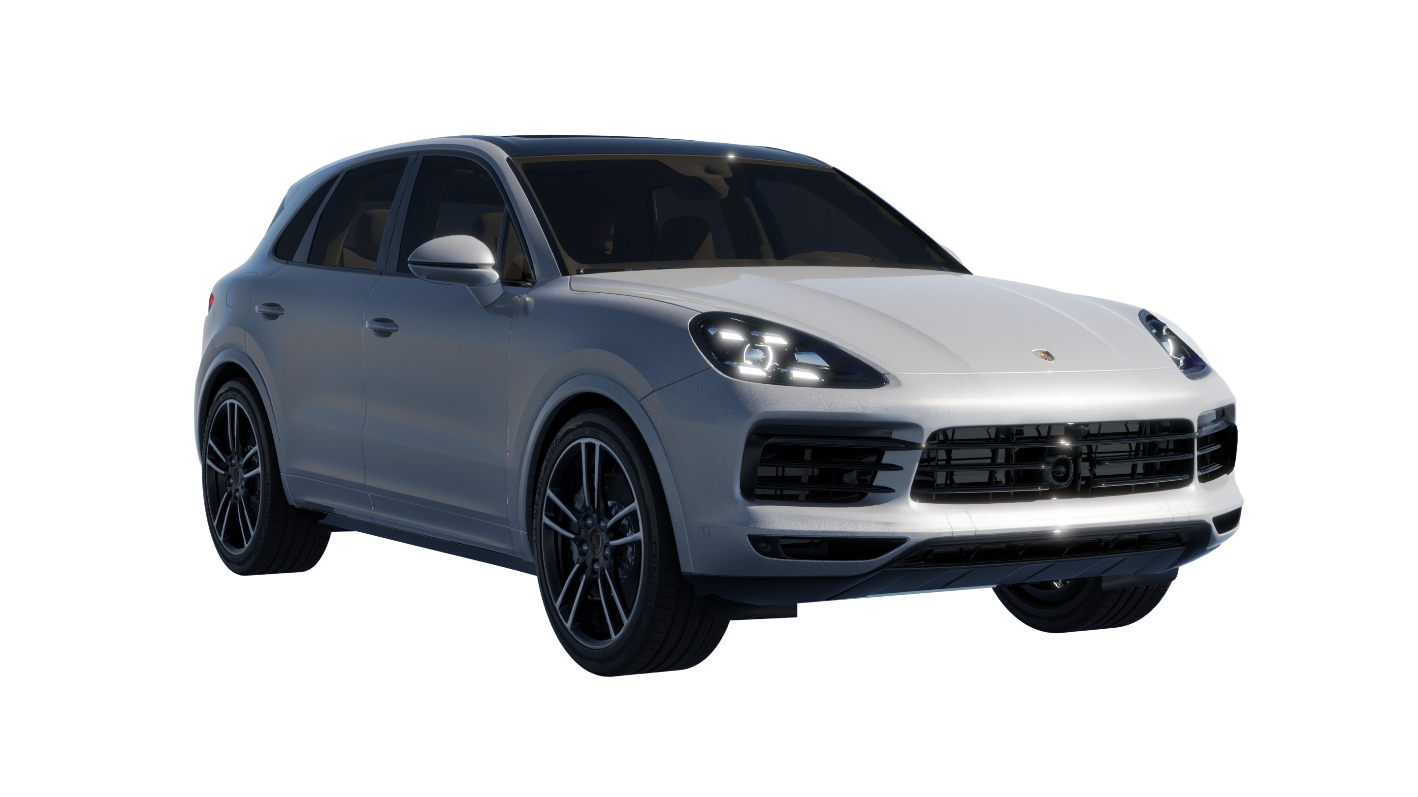 Car Rigged - Porsche Cayenne 3D model_1