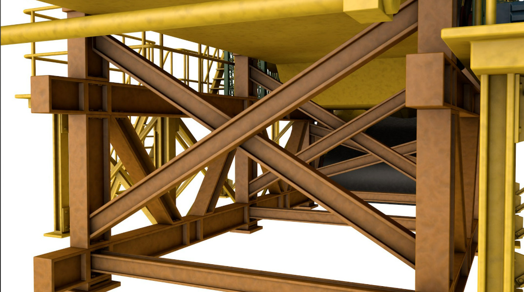 Stone Crusher Machine 3D model_3