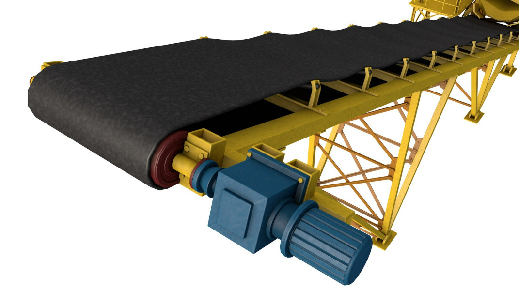 Stone Crusher Machine 3D model_13
