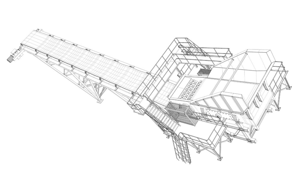 Stone Crusher Machine 3D model_18