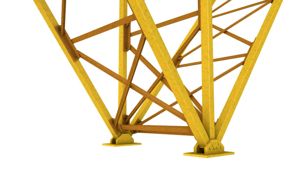 Stone Crusher Machine 3D model_7