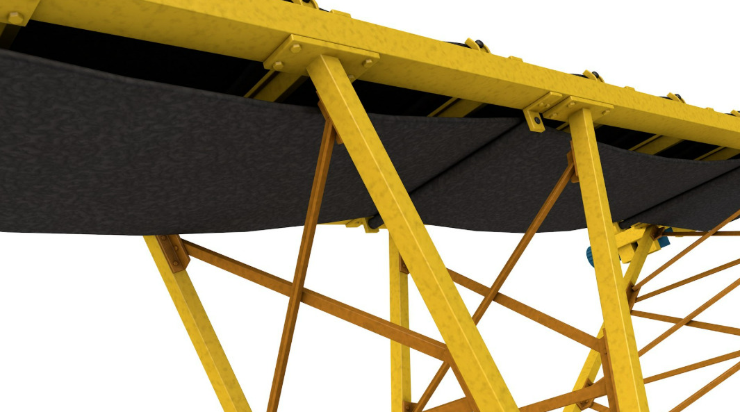 Stone Crusher Machine 3D model_8