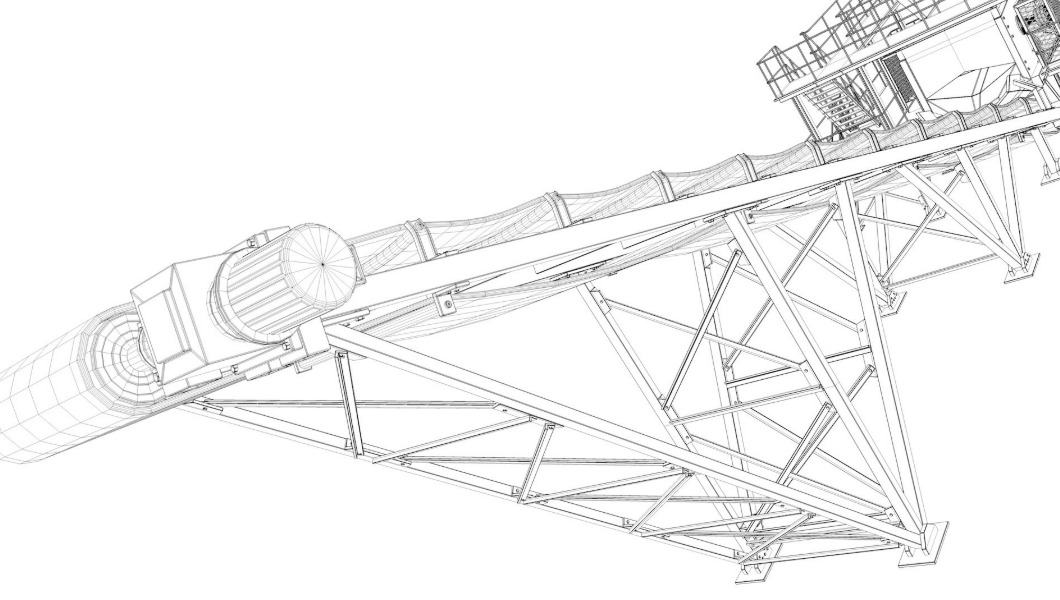 Stone Crusher Machine 3D model_16