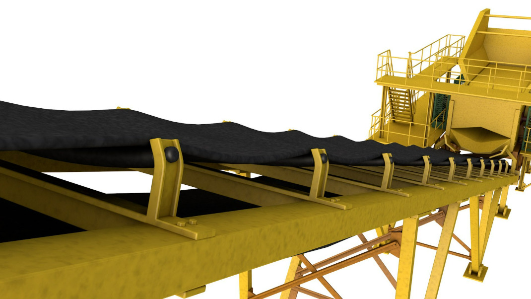 Stone Crusher Machine 3D model_9