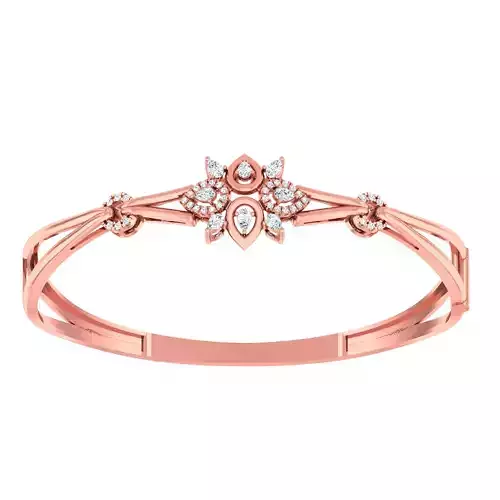 Diamond light gold bracelet