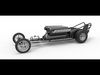 Front engine vintage dragster with V12 Scale 1 to 25 3D print model_1