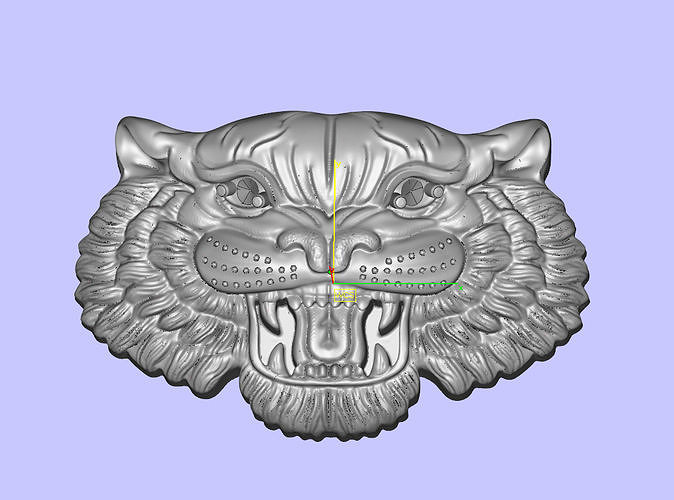 Tiger head pendent  3D print model