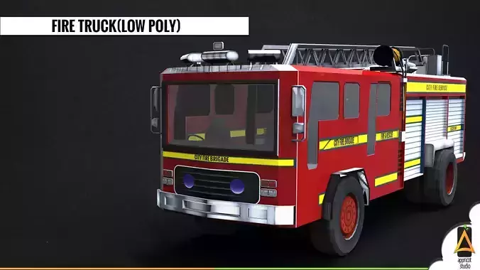 Low Poly Fire Truck