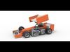 Supermodified front engine Winged race car V3 Scale 1 to 25 3D print model_1