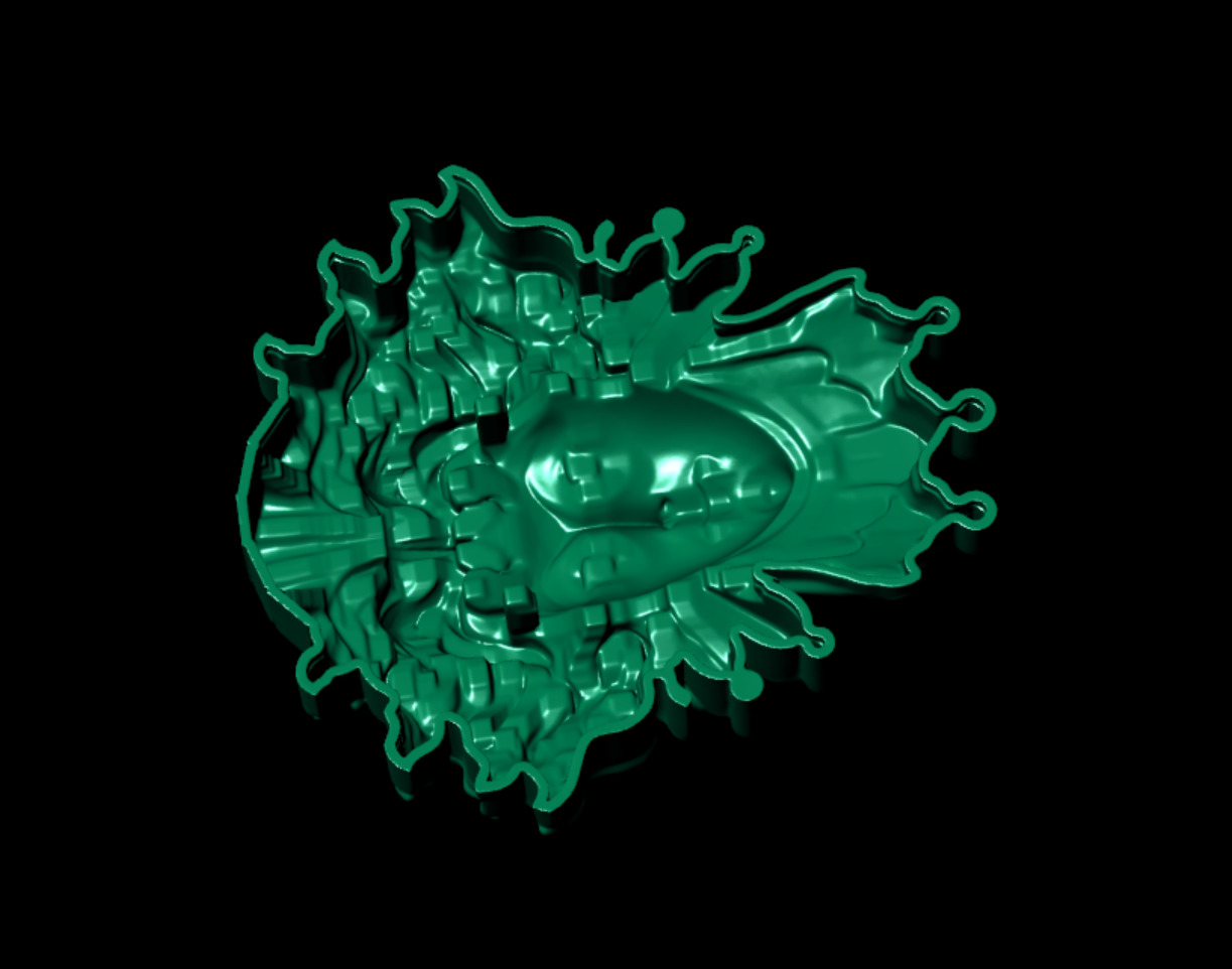 MEDUSHA pendent 3D print model_3