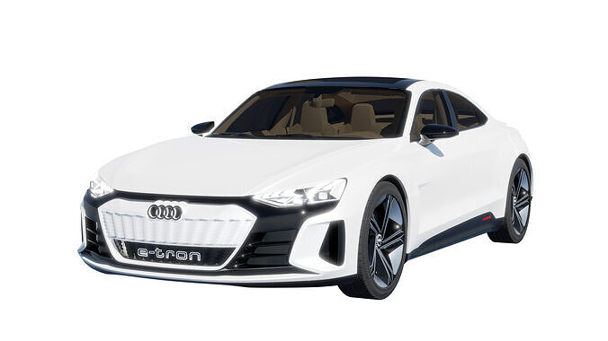Car Rigged - Audi E-TRON 3D model