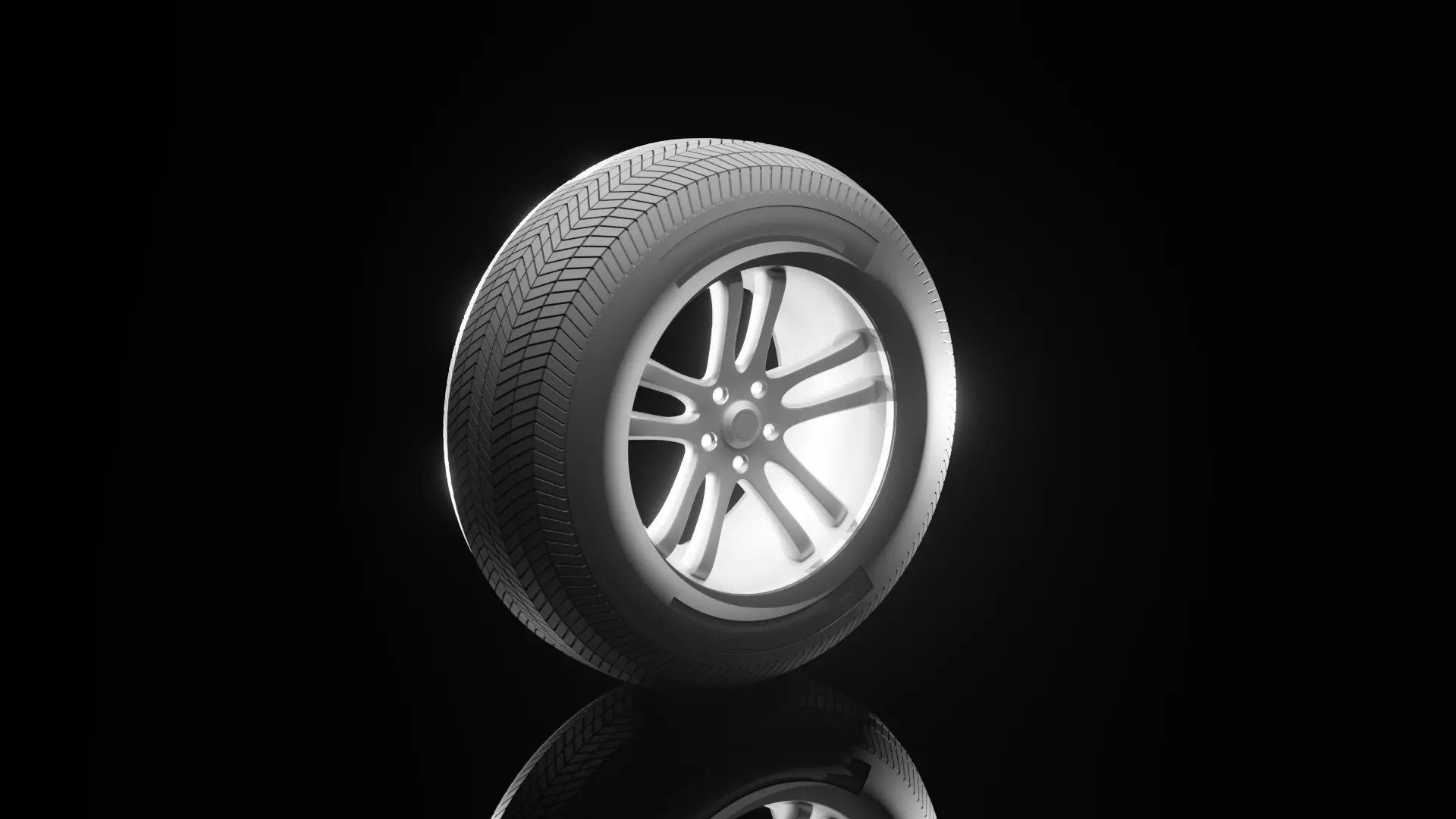 Car Tire 3D model_0