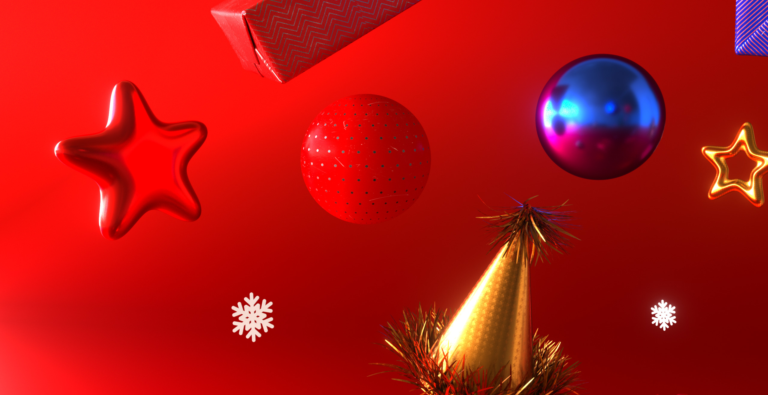 Christmas gift box 3D Model Collection low-poly 3d model Low-poly 3D model_2