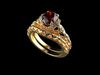 Vintage Star Tile Design Ring size 4  Rhino5 3DM STL OBJ  3D print model_1