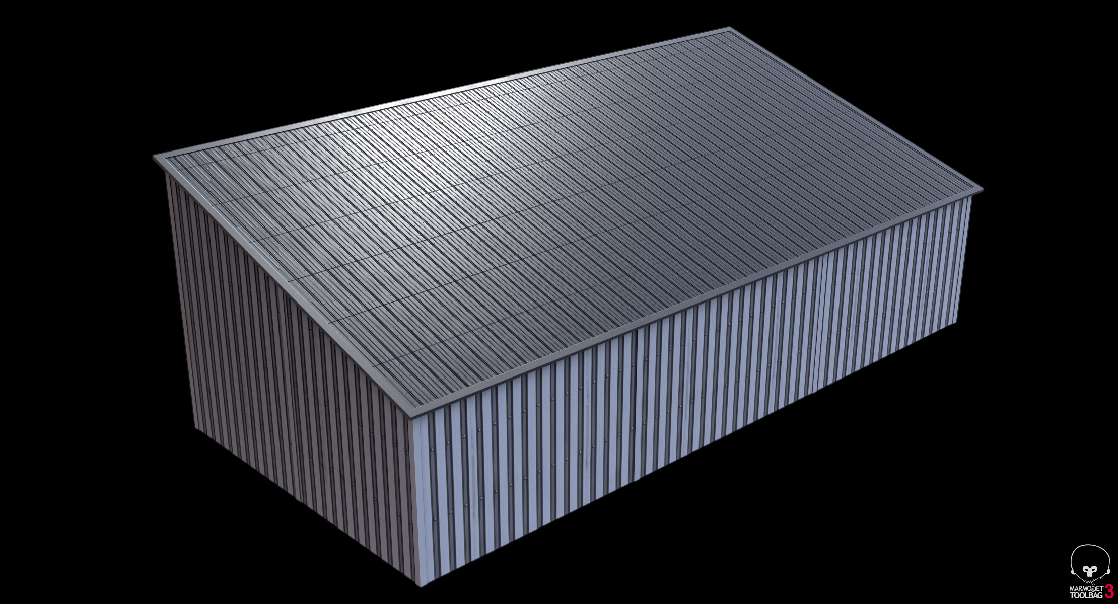 Silage Clamp 12 Low-poly 3D model_9