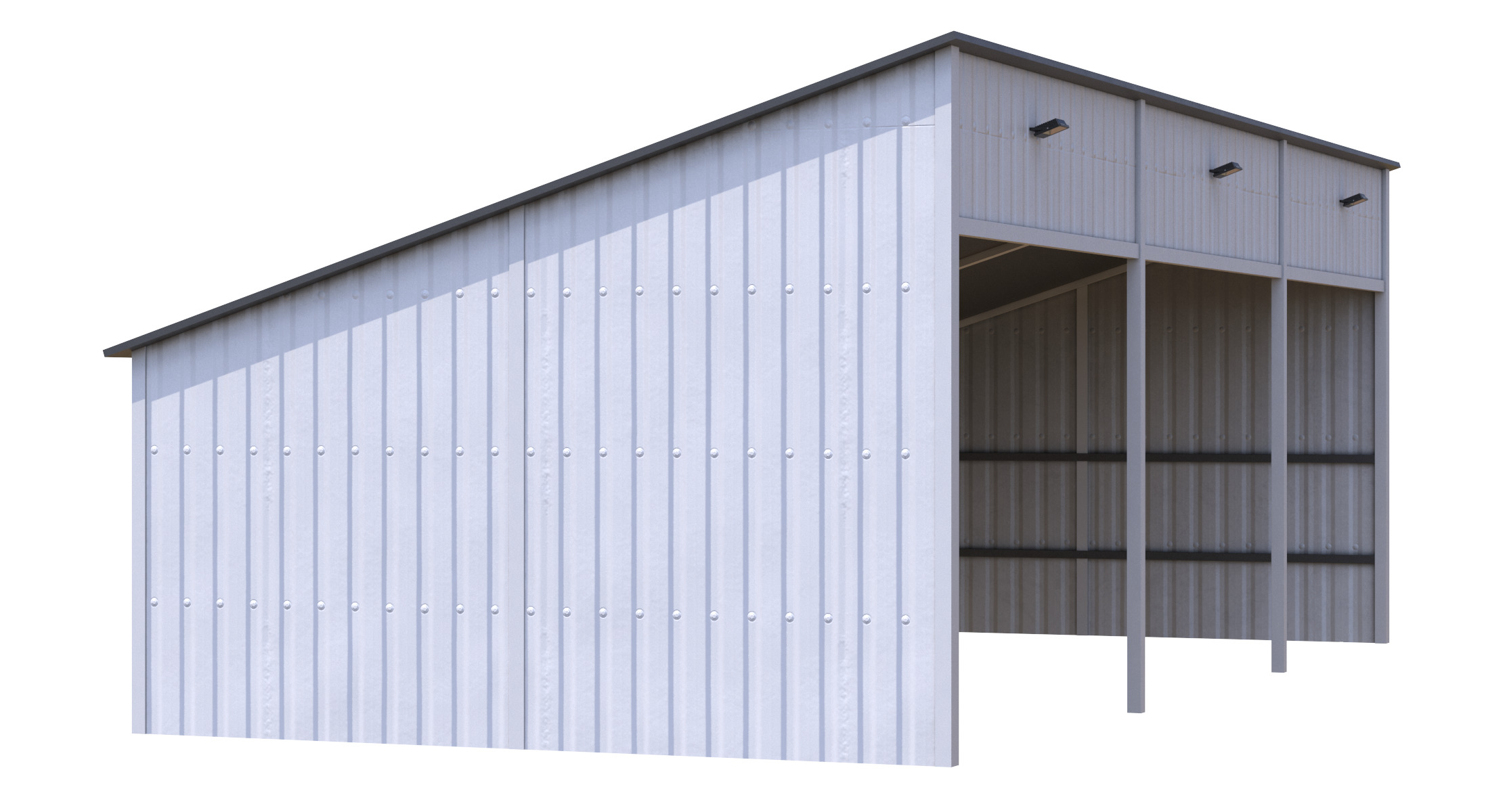 Silage Clamp 12 Low-poly 3D model_5