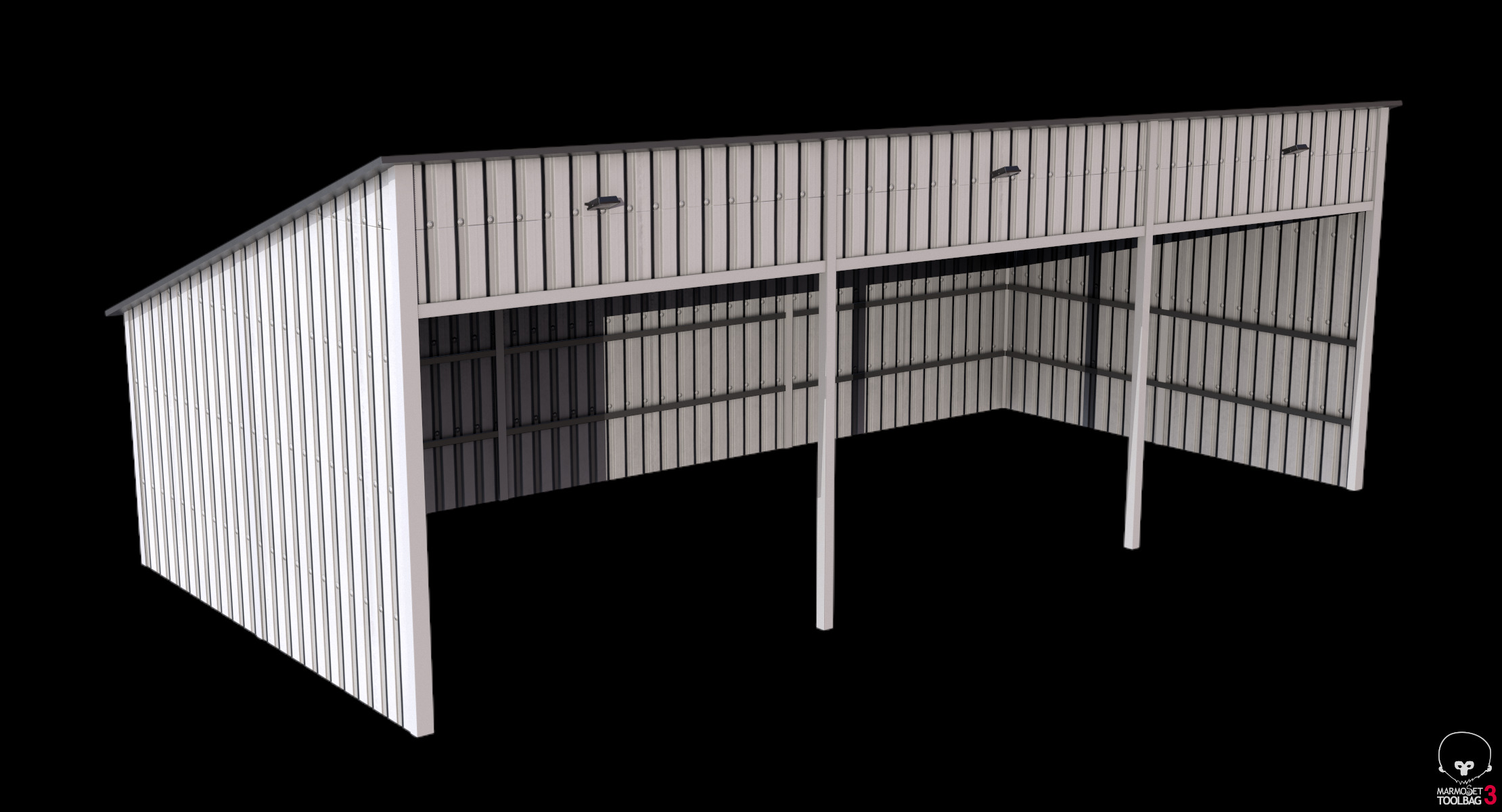 Silage Clamp 12 Low-poly 3D model_6