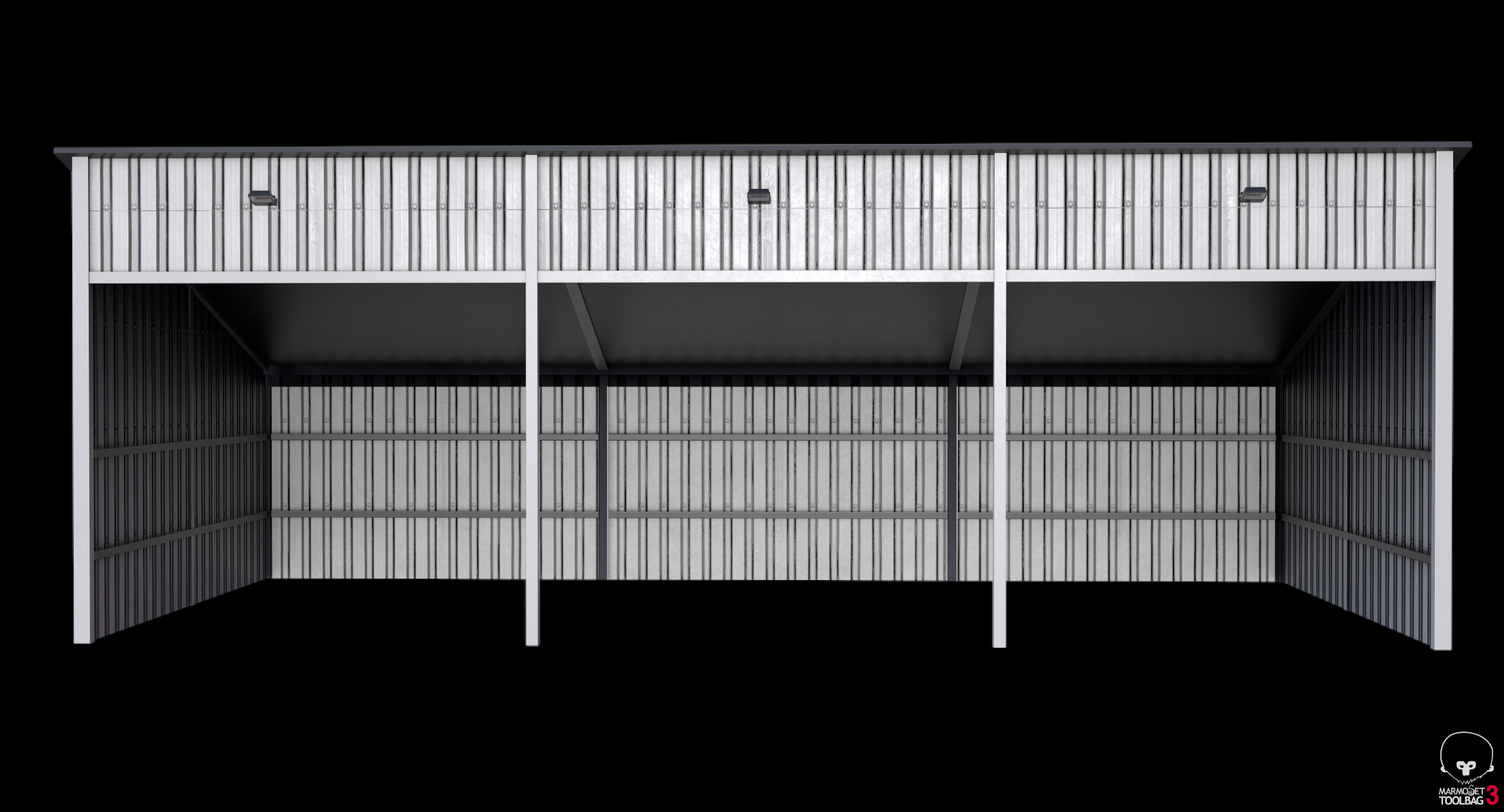 Silage Clamp 12 Low-poly 3D model_8